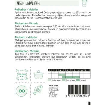 Outlet Horti Tops Rabarber Victoria Zaad