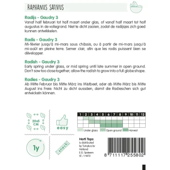 Clearance Horti Tops Radijs Gaudry Zaad