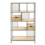 Best O'malley Rek Deco Metaal Zwart 90 X 26 X 150 Cm