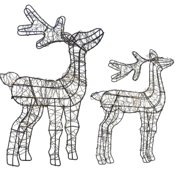 New O'malley Rendierduo 260 LED Classic White