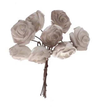 Clearance Roos Mini Wit/koffie 8st