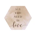 Hot Schilderij Zeshoek Print C 24 X 28 Cm Assorti