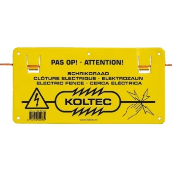 Clearance Koltec Schrikdraad Bord Pas Op KO-65