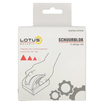 New Lotus Schuurblok Set K60-K120-K180 4-delig