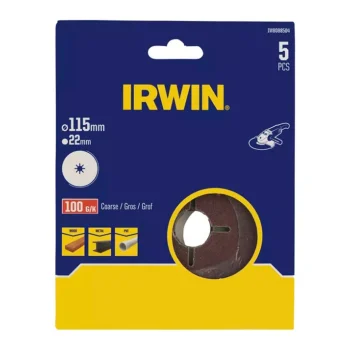 Discount Irwin Schuurschijf Haakse Slijper Ø115 Mm K100 5st.