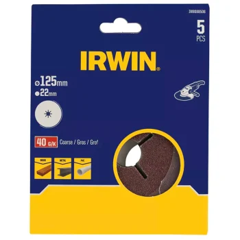 Sale Irwin Schuurschijf Haakse Slijper Ø125mm K40 5st.