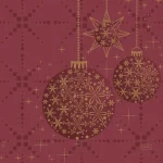 New Duni Servet 33 X 33 Cm Gilded Bauble