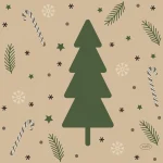 New Duni Servet 33 X 33 Cm Natural Yuletid