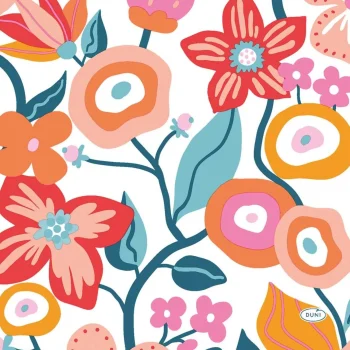 Fashion Duni Servet 33 X 33 Cm Vibrant Bloom 20st