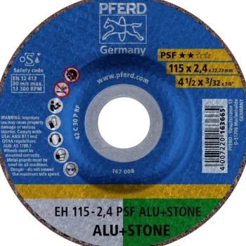 Sale Pferd Slijpschijf EH115-2,4 Alu + Steen