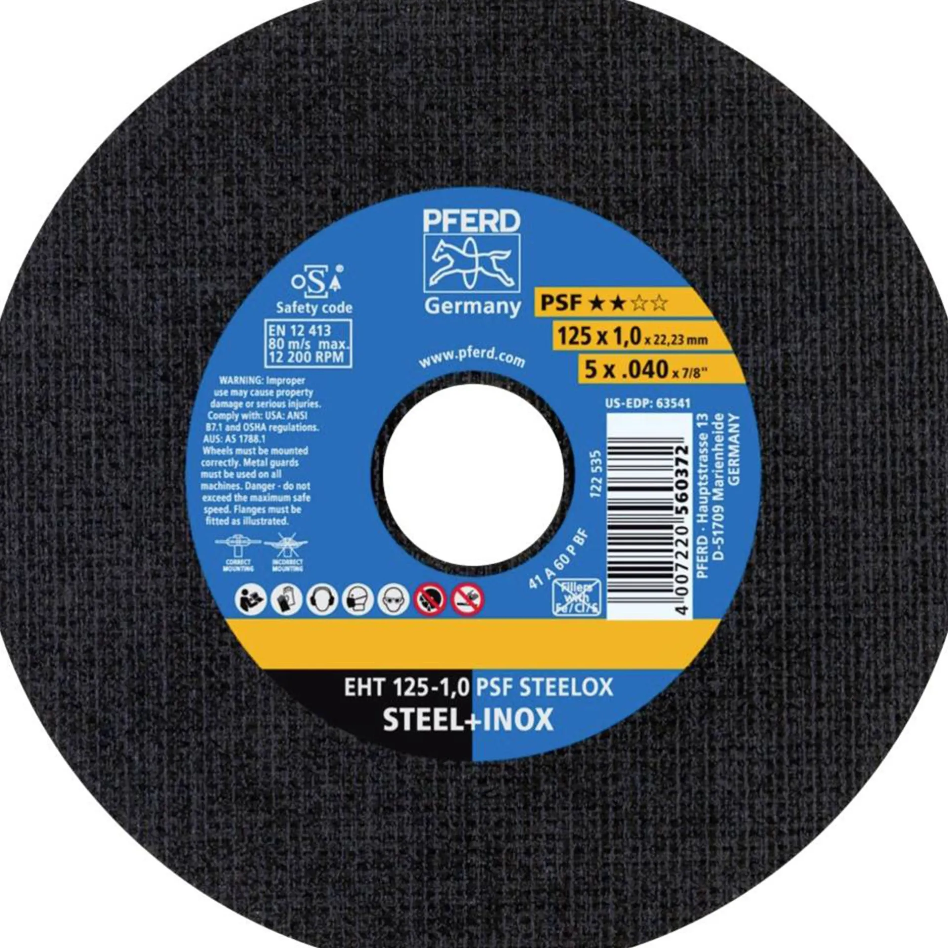 slijpschijf-eht125-10-psf-staa-UYOtbeKw-0.webp Outlet Pferd Slijpschijf EHT125-1,0 PSF Staal+RVS