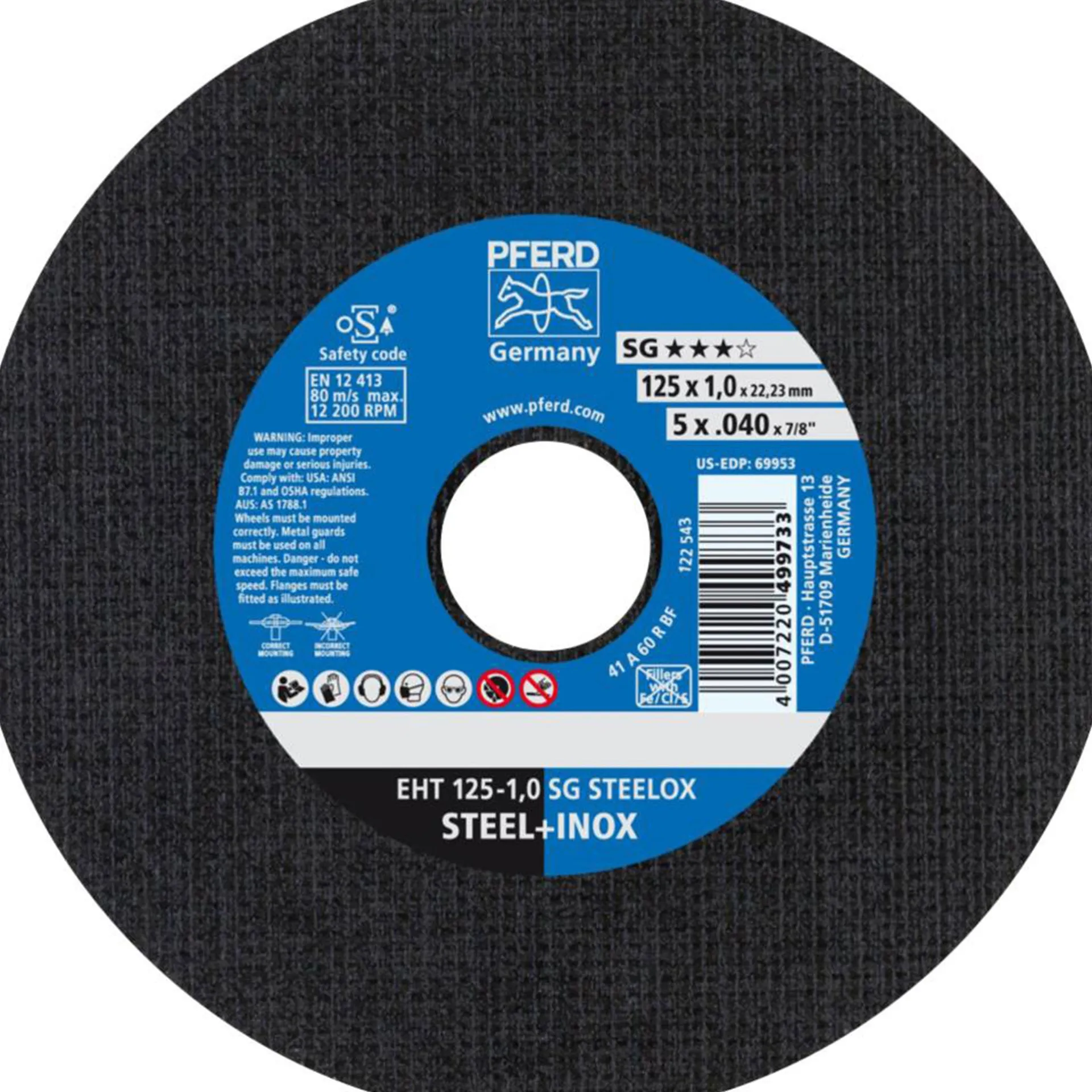 slijpschijf-eht125-10-sg-staal-xoepyWzh-0.webp New Pferd Slijpschijf EHT125-1,0 SG Staal+RVS