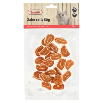 Fashion Smulti Snack Kat Zalm Rolls 50g