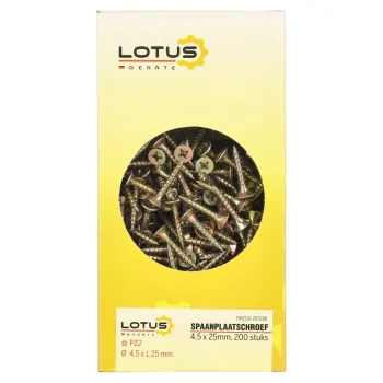 New Lotus Spaanplaatschroef 4,5 X 25 Mm 200st