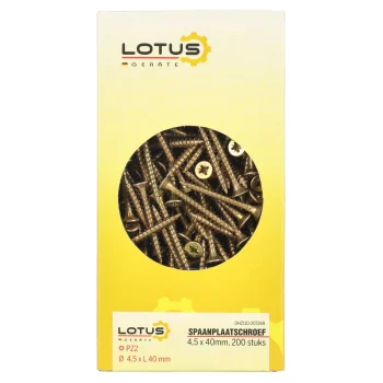 Discount Lotus Spaanplaatschroef 4,5 X 40 Mm 200st