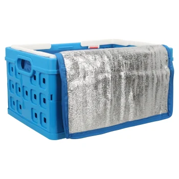 Online Sunware Square Vouwkrat 32L Blauw+koeltas