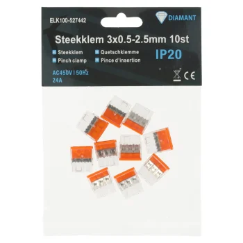 Sale Diamant Steekklem 3x0.5-2.5mm 10st
