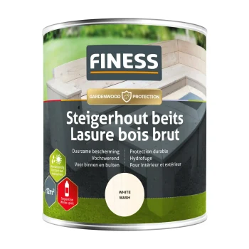 Clearance Finess Steigerhoutbeits Whitewash 750ml