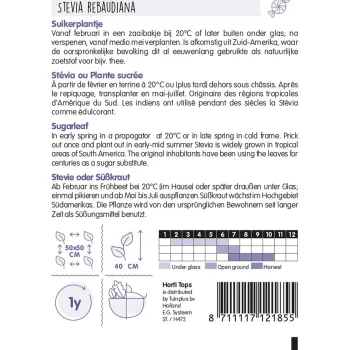 New Horti Tops Stevia Suikerplantje Zaad