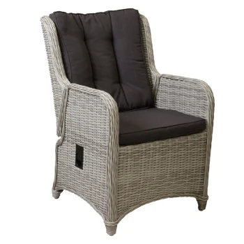 Hot Bois Le Duc Stoel Cimino Verstelbaar White Grey Met Kussen