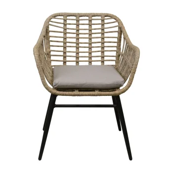 Sale Bois Le Duc Stoel Marsella Natural Met Kussen