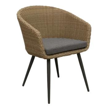 Outlet Bois Le Duc Stoel Pasturo Natural Met Kussen