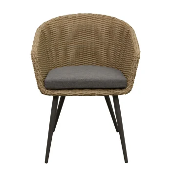 Outlet Bois Le Duc Stoel Pasturo Natural Met Kussen