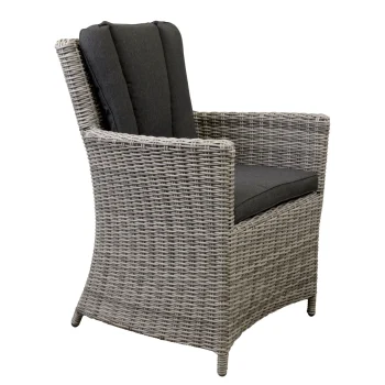 Discount Bois Le Duc Stoel Sauro White Grey Met Kussen