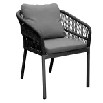 Discount Bois Le Duc Stoel Stapel Barzio Antraciet Met Kussen