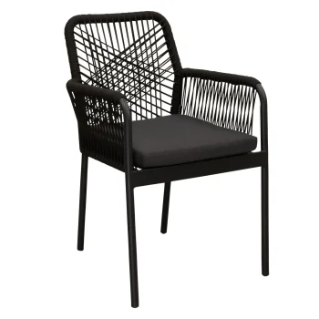 New Bois Le Duc Stoel Stapel Marone Zwart Met Kussen