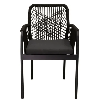 New Bois Le Duc Stoel Stapel Marone Zwart Met Kussen