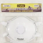 Clearance Cratex Stofmasker Met Ventiel FFP3 3 Pak