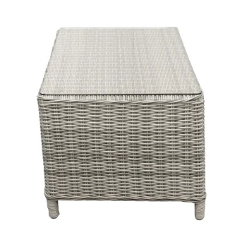 Discount Bois Le Duc Tafel Aprano 103x53 Cm White Grey