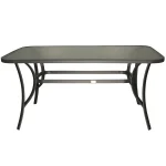 Outlet Bois Le Duc Tafel Caleta 150x90cm Antra Metal