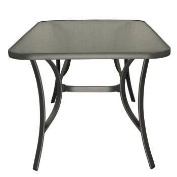 Outlet Bois Le Duc Tafel Caleta 150x90cm Antra Metal