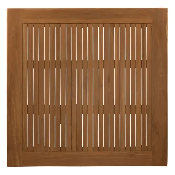 Best Bois Le Duc Tafelblad Isa 90x90cm Teak