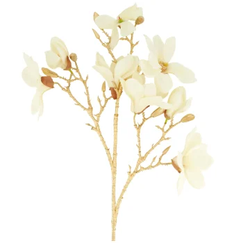 Online Natural Collections Tak Magnolia 86 Cm Wit Goud