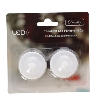 Online O'malley Theelicht LED Flikkerend 2 Stuks