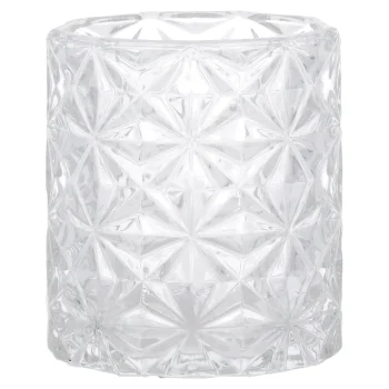 Hot Theelichthouder Glas 8 Cm Transparant