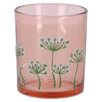 Best O'malley Theelichthouder Glas Bloemen 10 Cm