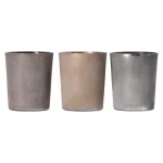 Clearance O'malley Theelichthouder Glas Rustiek 6 Cm 4 Assorti