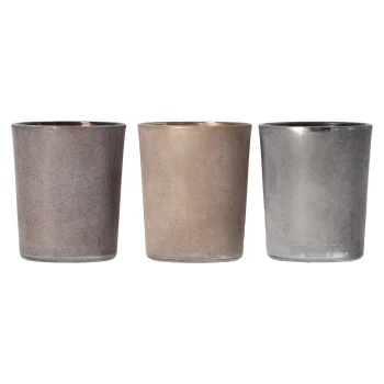 Clearance O'malley Theelichthouder Glas Rustiek 6 Cm 4 Assorti