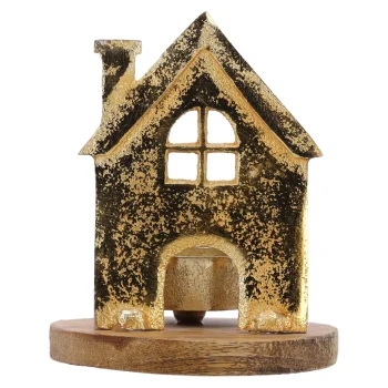 Best O'malley Theelichthouder Huis Mango 13 X 10 Cm