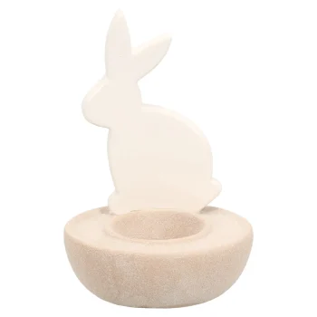 Discount Van Cranenbroek Theelichthouder Konijn Wit 12cm