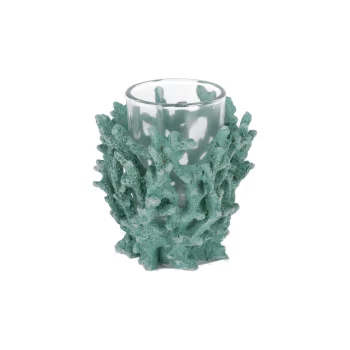 New Natural Collections Theelichthouder Koraal 8 Cm Blauw