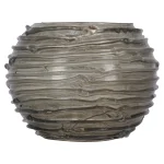 Fashion Natural Collections Theelichthouder Van Glas Grijs/groen, 10 X 10 X 8 Cm...