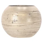 Sale Natural Collections Theelichthouder Van Glas, Zilver, 10 Cm 2 Assorti