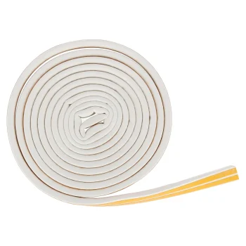 New Westham Tochtstrip D Rubber 6 M Wit