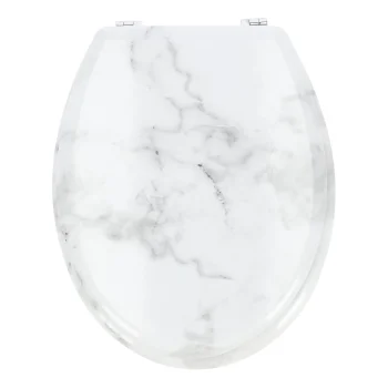 Outlet Van Cranenbroek Toiletbril Print Marmer Wit