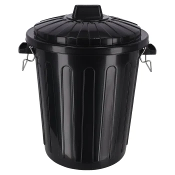 Clearance Curver Ton Met Deksel Zwart 23l